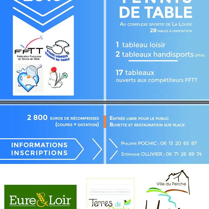 Tournoi FFTT avec tableau Handisport