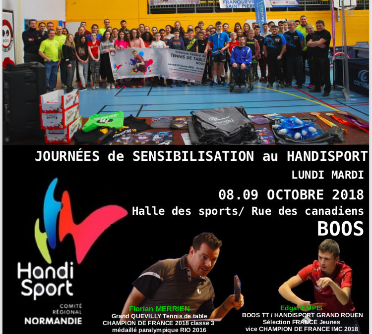 Promotion du TT Handisport à Boos – Handisport Grand Rouen